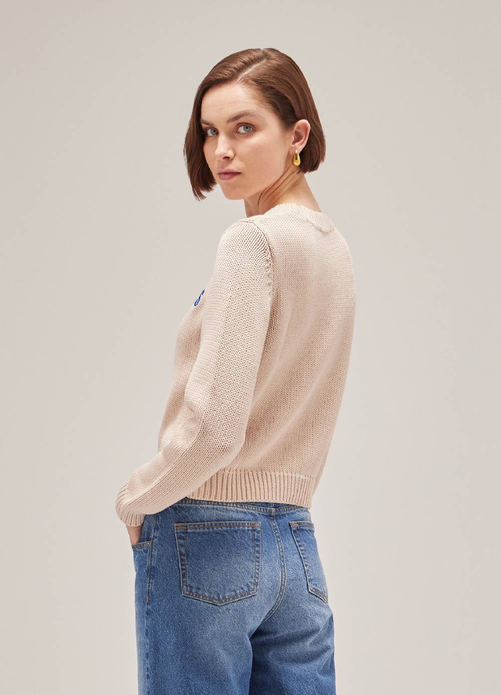 LES COPAINSMaglione tricot in puro cotone Negozi Online