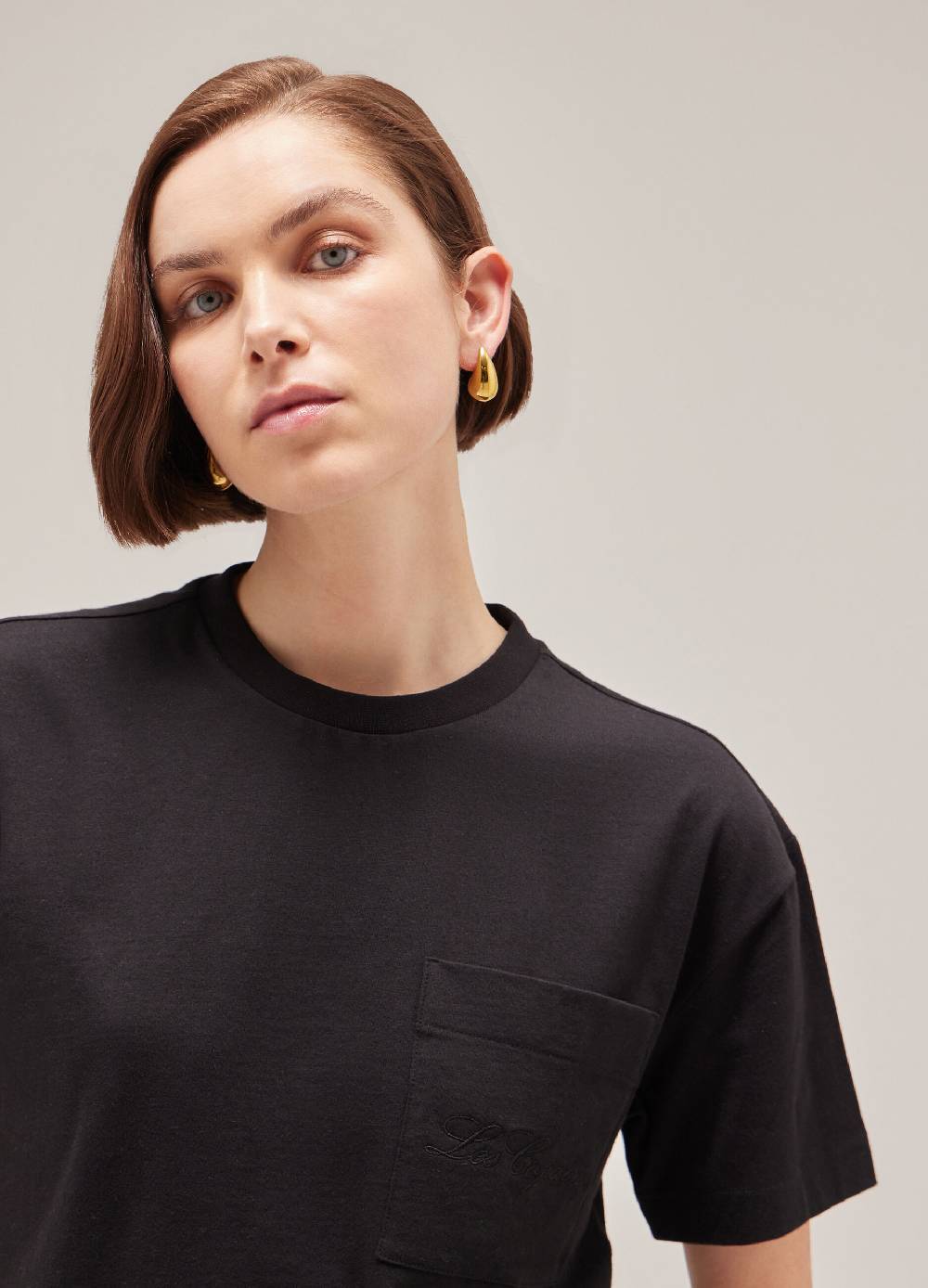 LES COPAINST-shirt con logo in puro cotone Economico