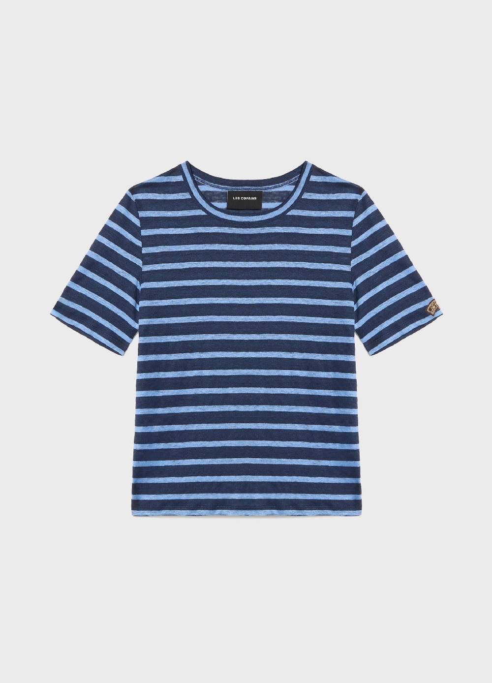 LES COPAINST-shirt a righe in lino Outlet