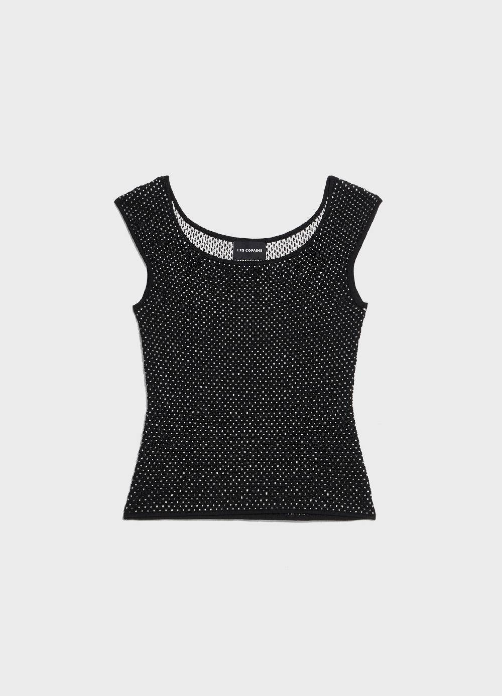 LES COPAINSTop smanicato effetto mélange Saldi