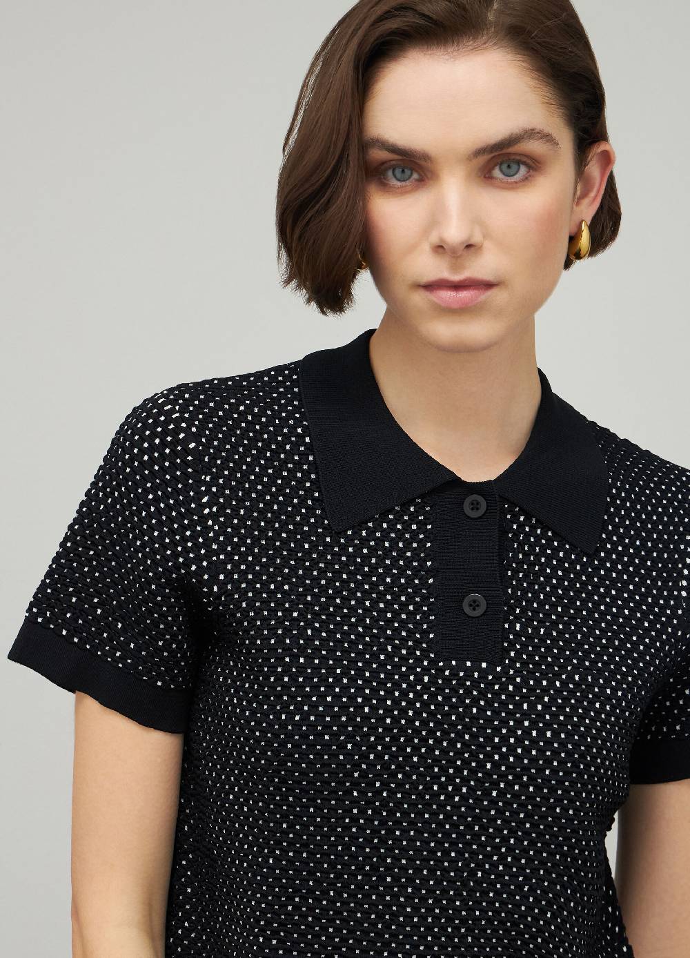 LES COPAINSMaglia tricot a maniche corte jacquard Offerte