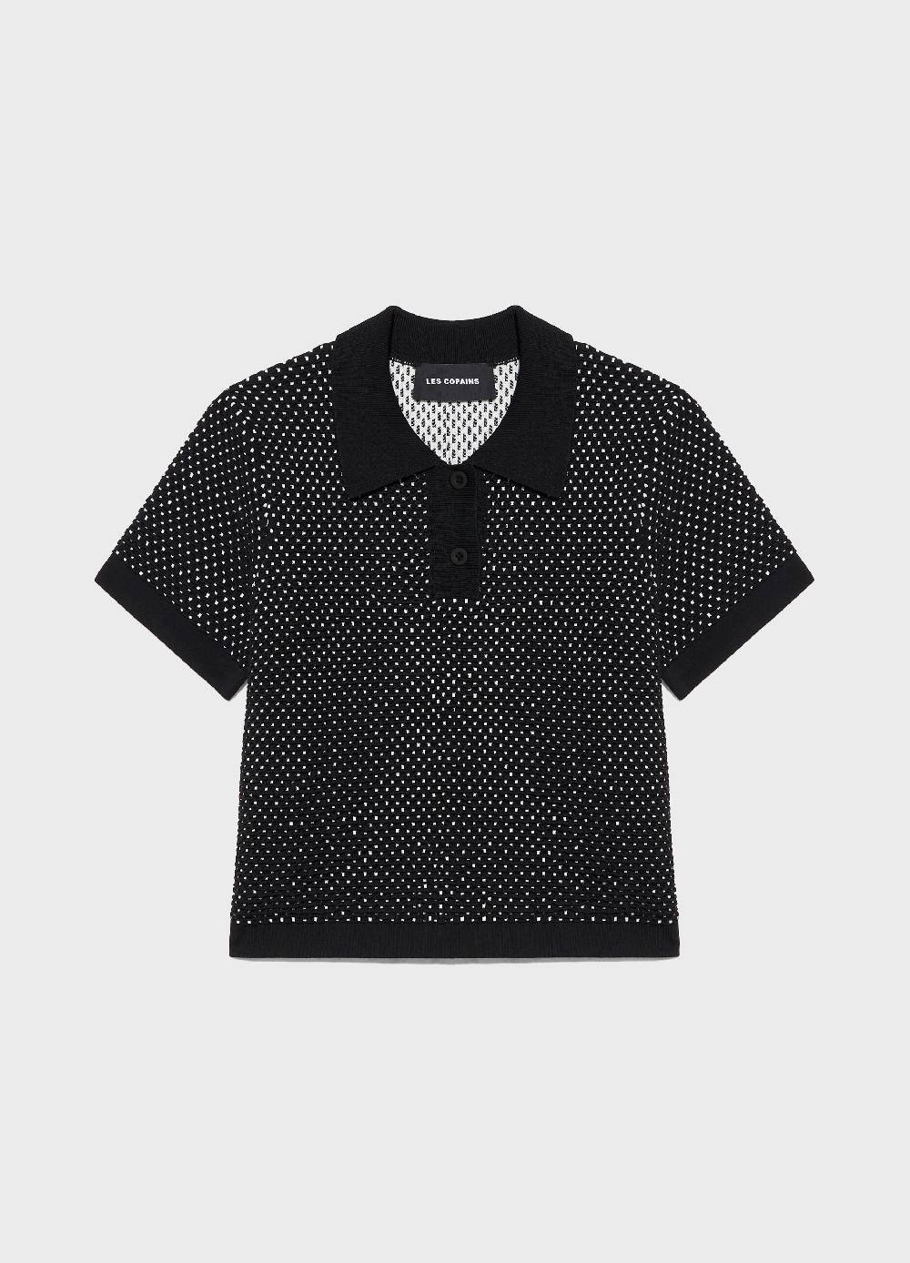 LES COPAINSMaglia tricot a maniche corte jacquard Offerte