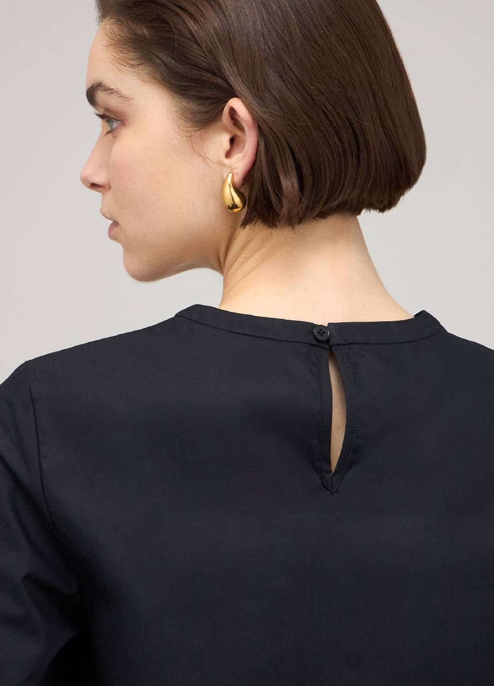 LES COPAINSBlusa in cotone con maniche a tre quarti Hotsell