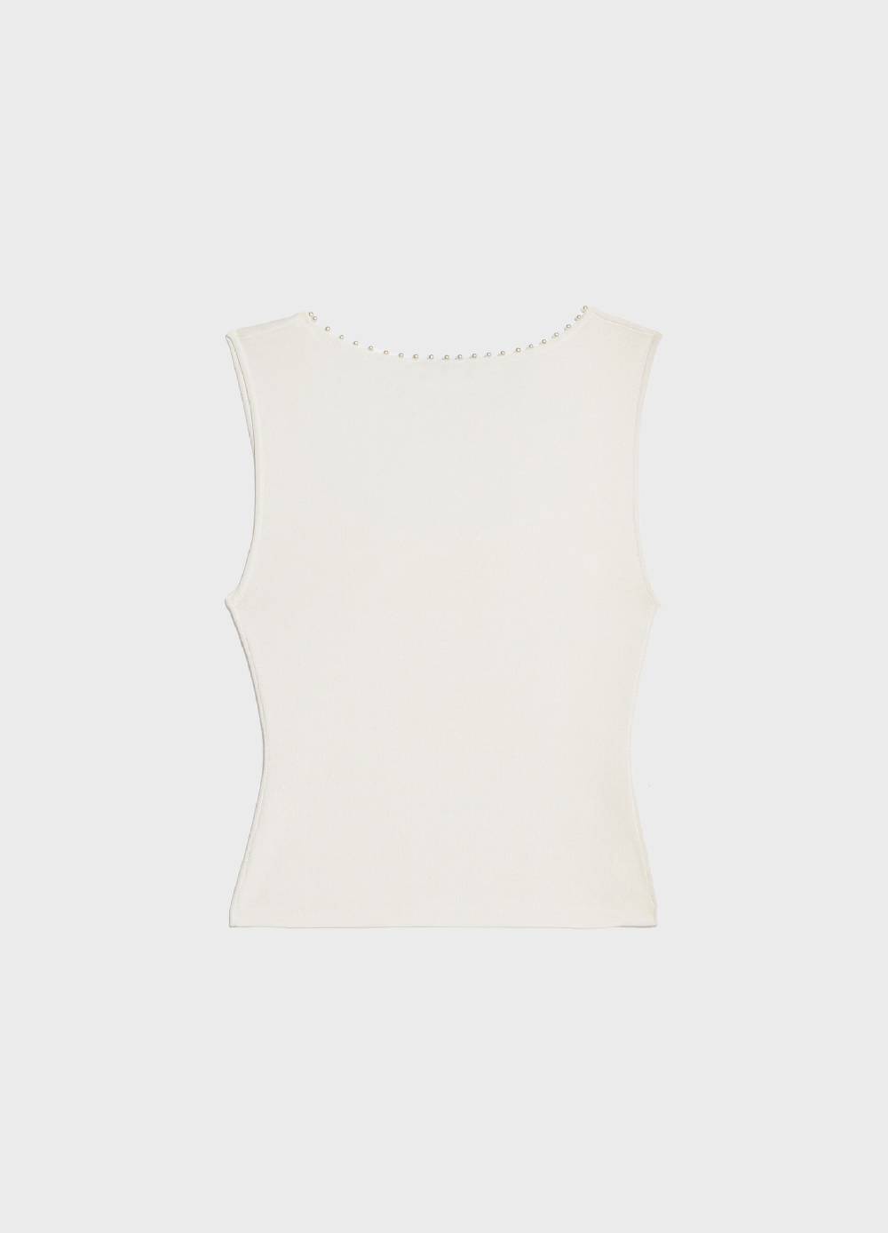 LES COPAINSTop smanicato con scollo Vendita Calda