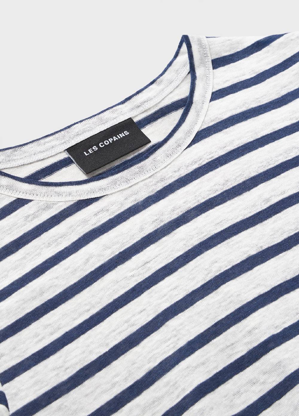 LES COPAINST-shirt a righe in puro lino I Più Venduti