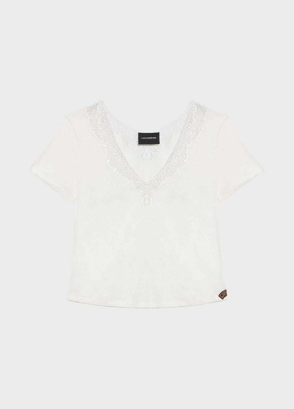 LES COPAINST-shirt a maniche corte in lino Negozio
