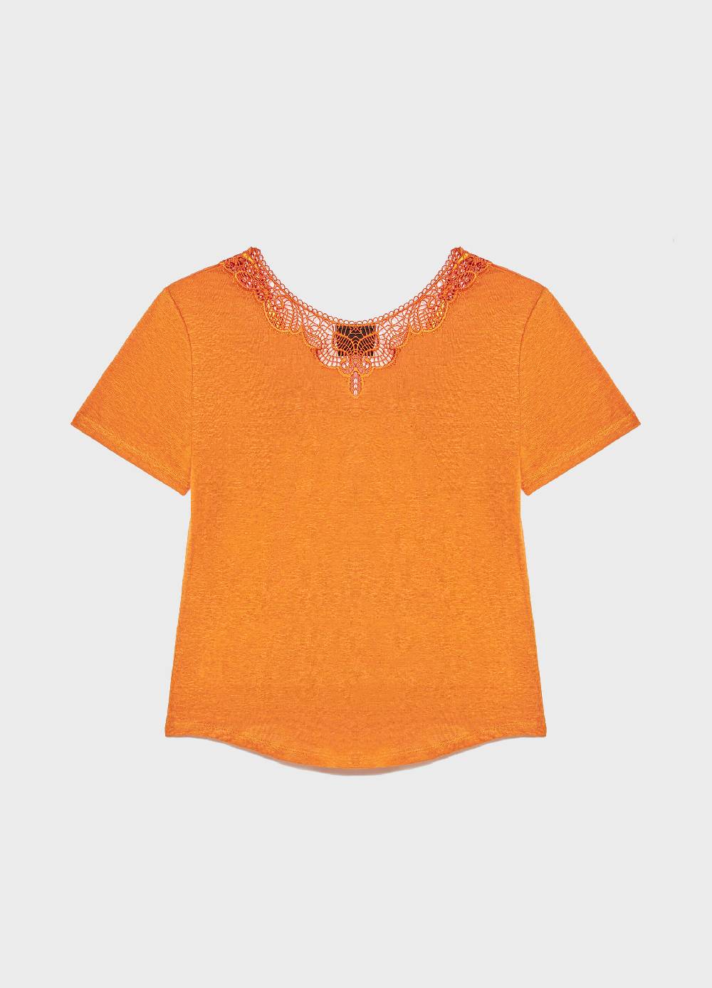 LES COPAINST-shirt a maniche corte in lino In Saldo