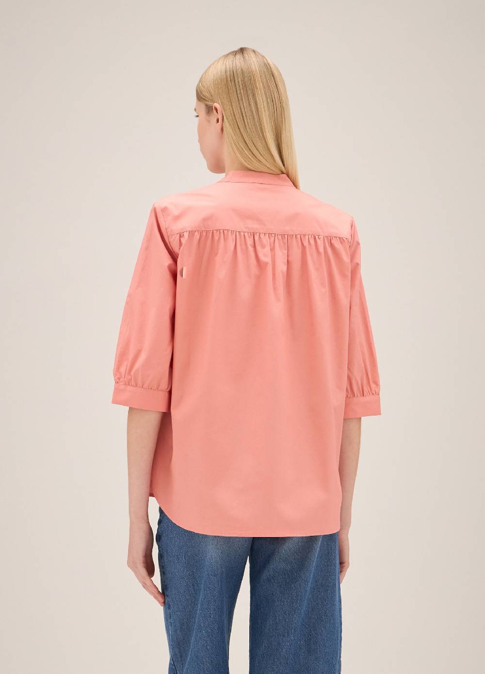 LES COPAINSBlusa in cotone manica a tre quarti Promozione Limitata