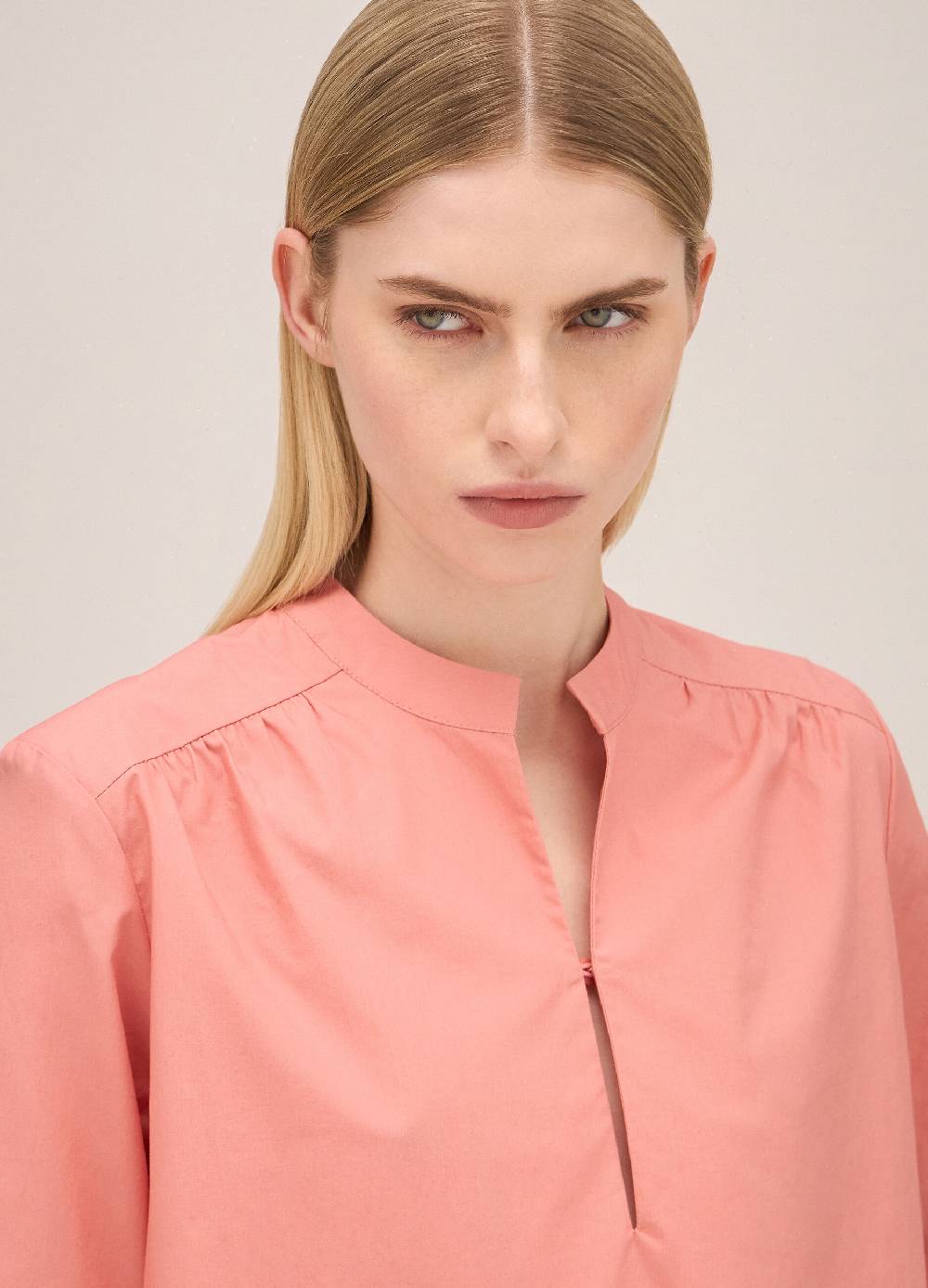 LES COPAINSBlusa in cotone manica a tre quarti Promozione Limitata