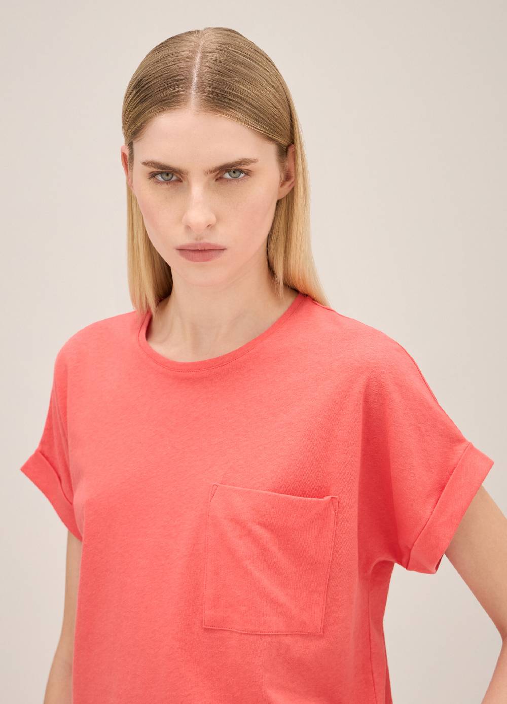 LES COPAINST-shirt in lino e cotone Shopping Online