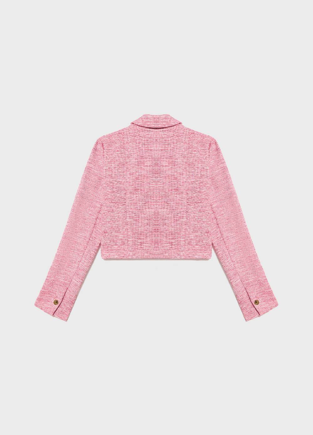 LES COPAINSBlazer cropped effetto tweed Sottocosto