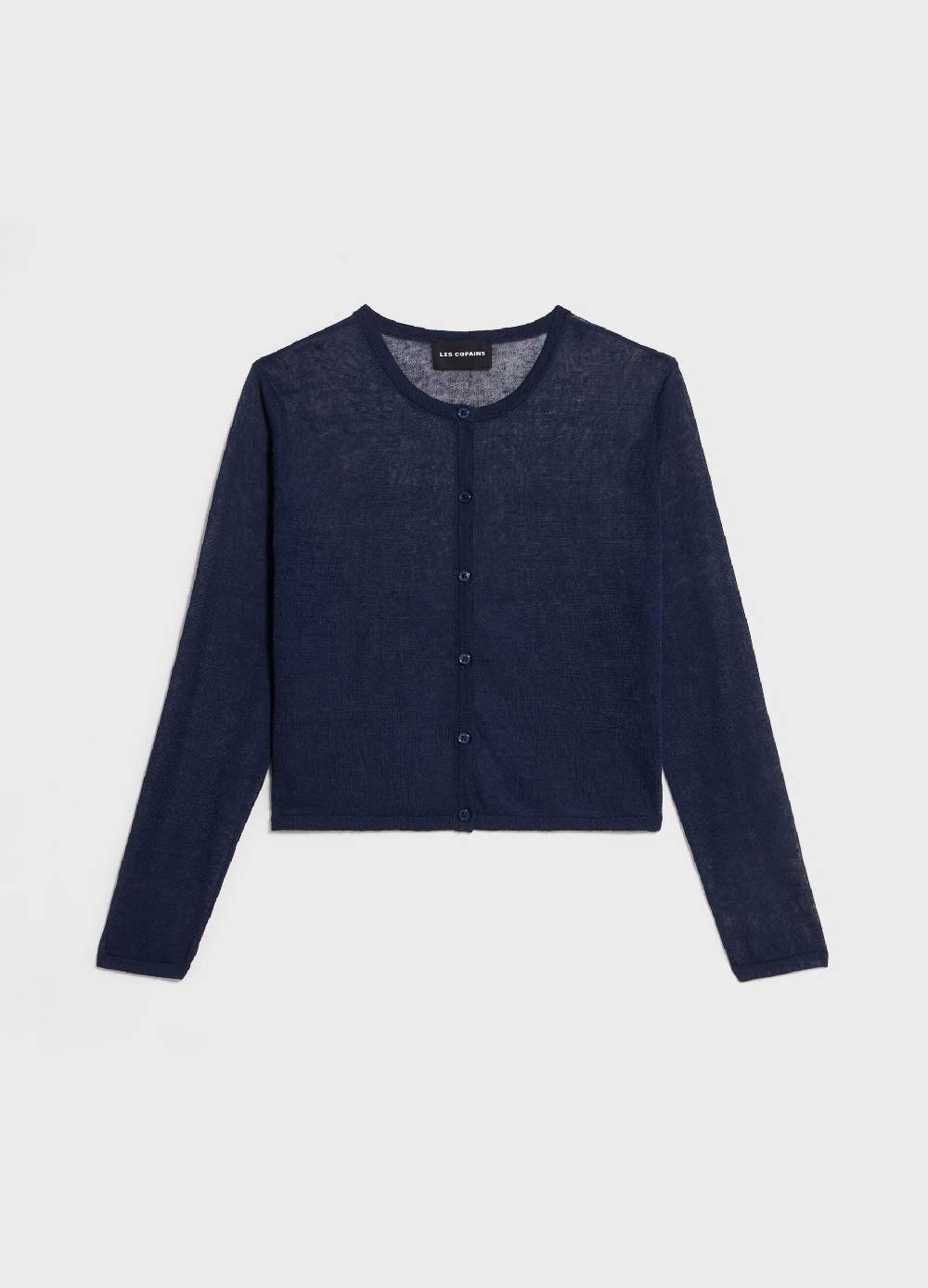 LES COPAINSCardigan tricot in misto lino Offerta