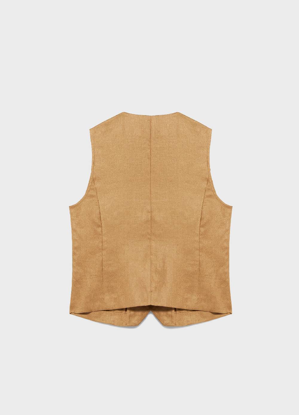 LES COPAINSGilet in puro lino Qualità Garantita