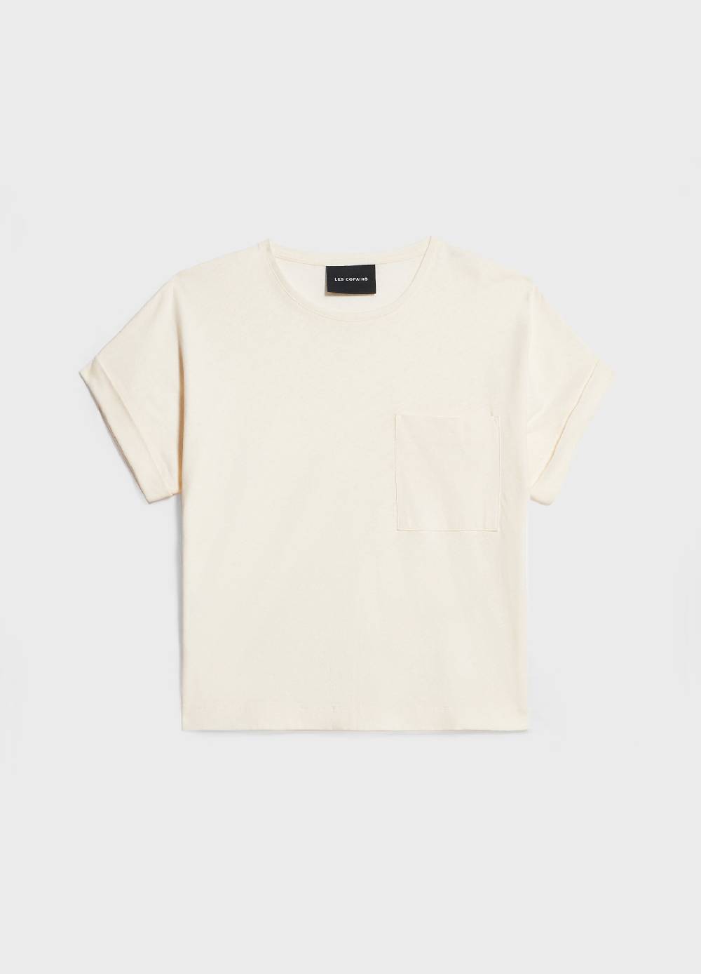 LES COPAINST-shirt in lino e cotone Saldi Di Fabbrica