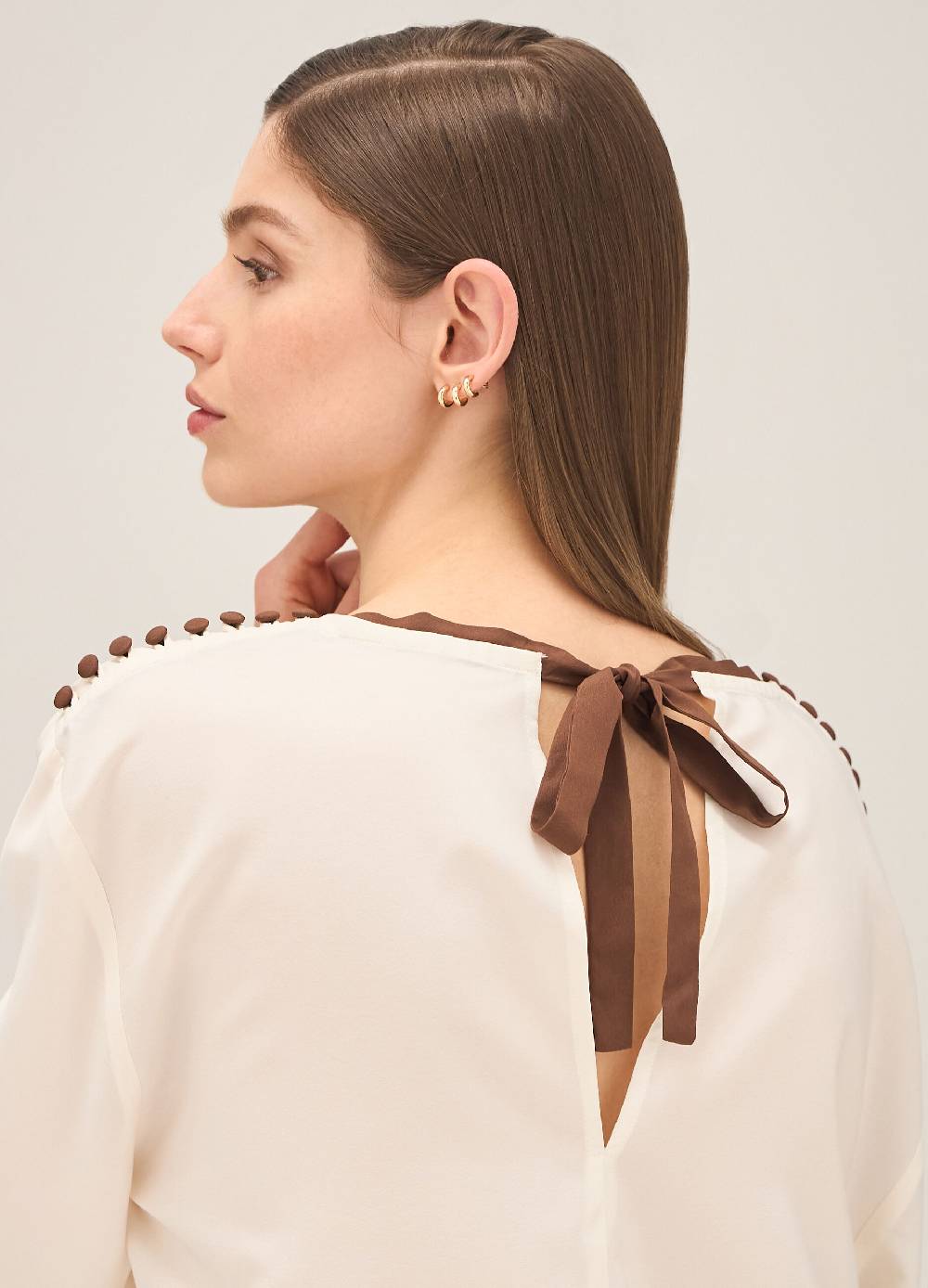 LES COPAINSBlusa con ricami In Saldo