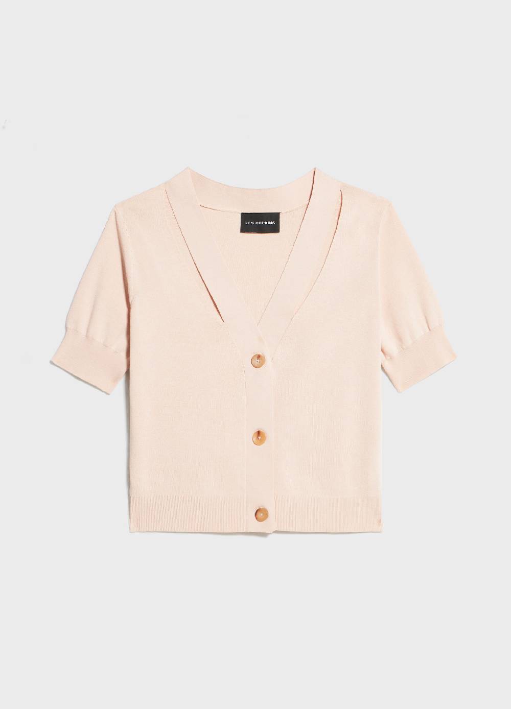 LES COPAINSCardigan tricot con scollo a V Moda