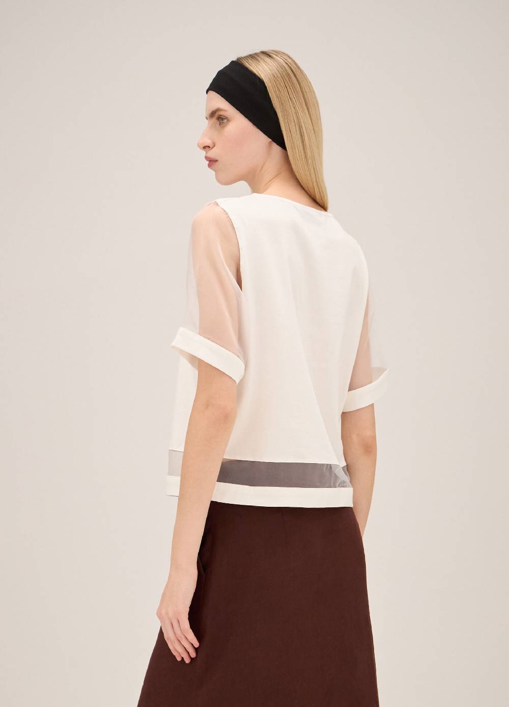 LES COPAINST-shirt in cotone con inserti Vendita