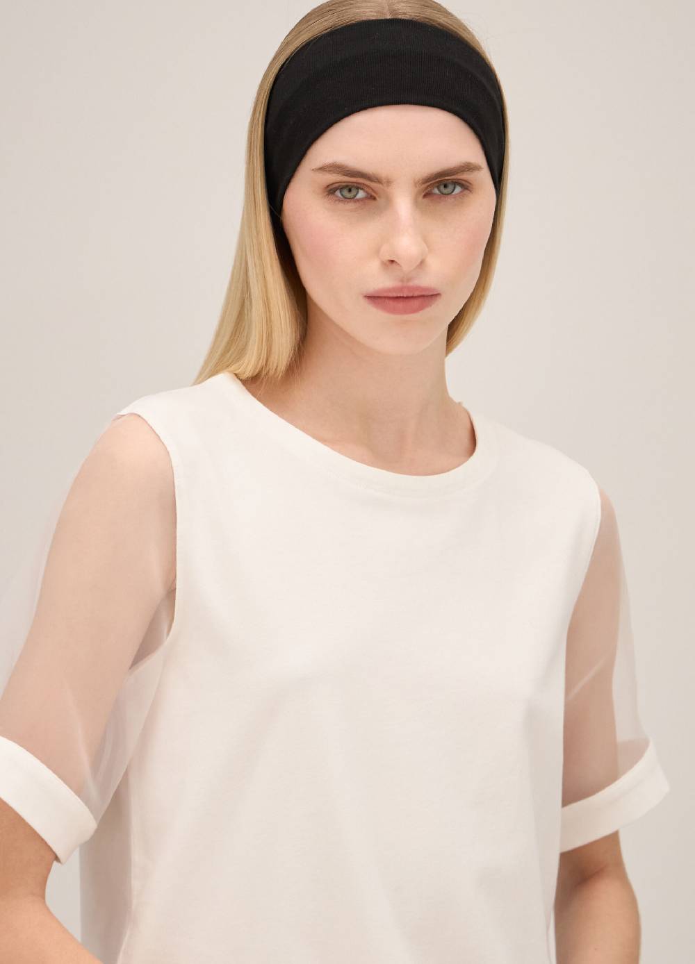 LES COPAINST-shirt in cotone con inserti Vendita