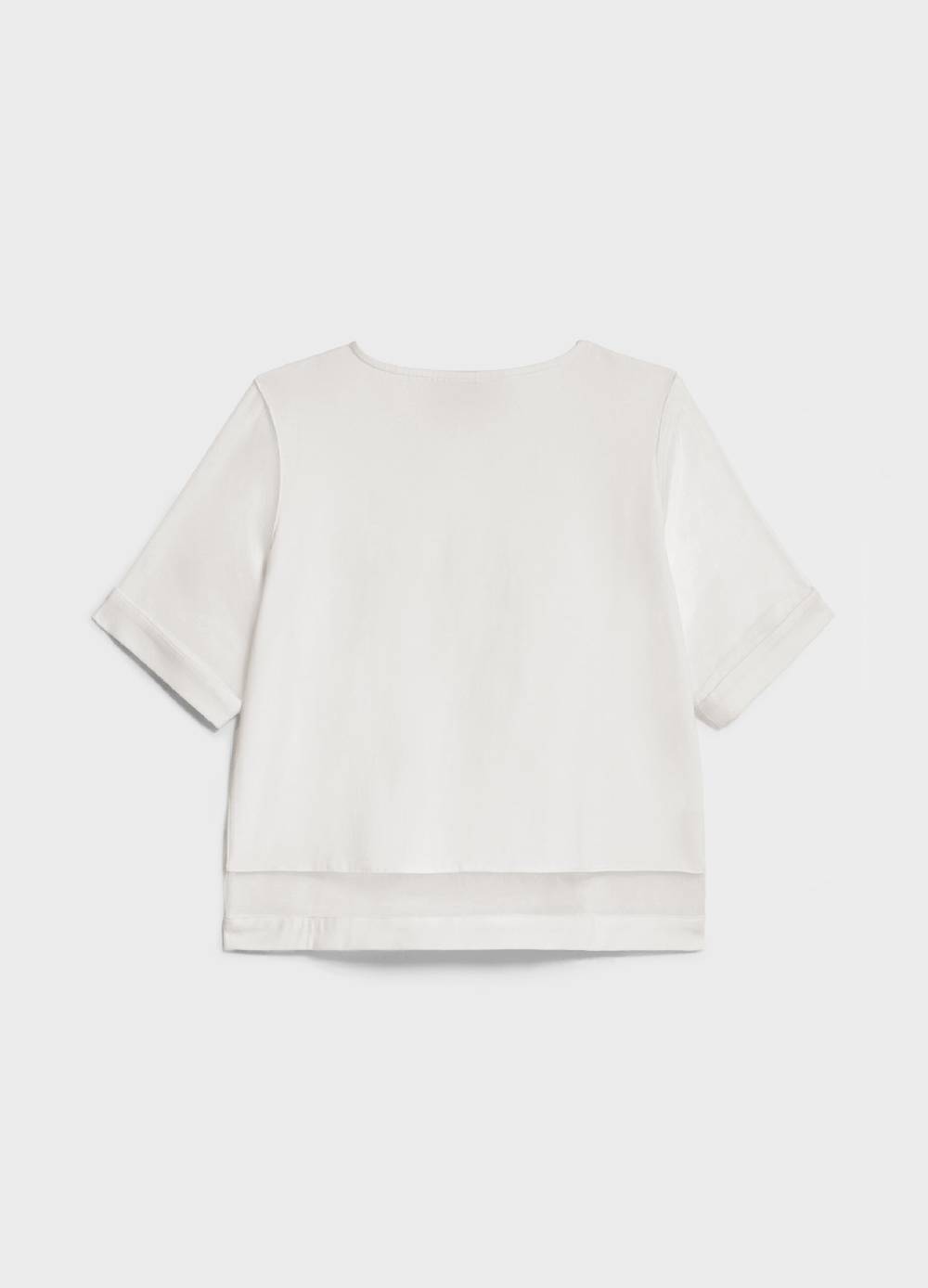 LES COPAINST-shirt in cotone con inserti Vendita