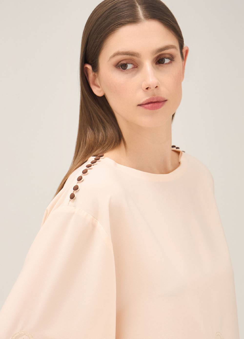 LES COPAINSBlusa con ricami Spedizione Gratuita