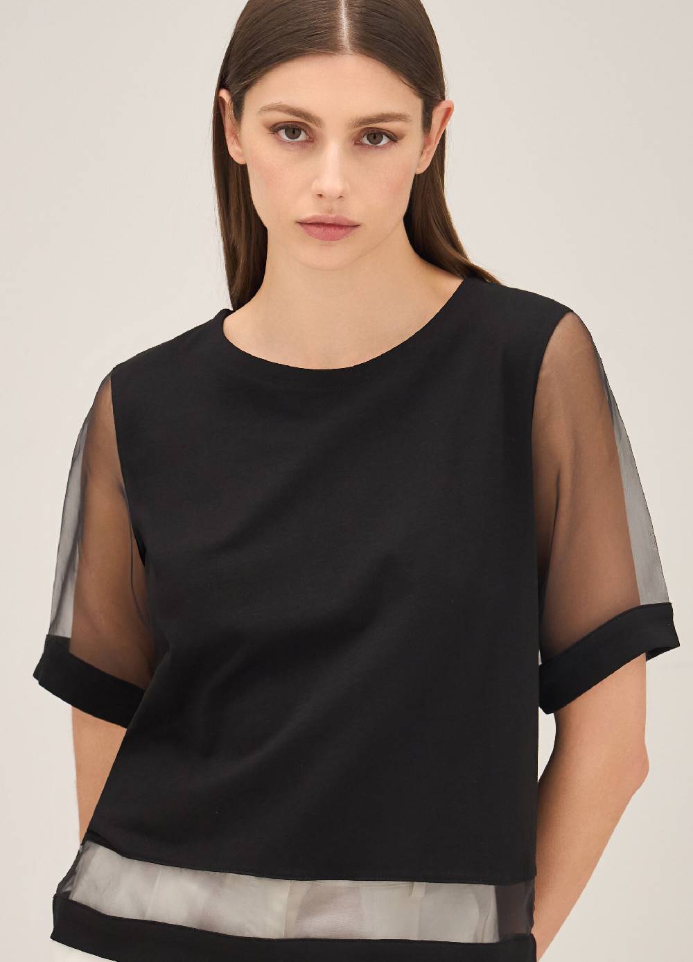 LES COPAINST-shirt in cotone con inserti Qualità Garantita