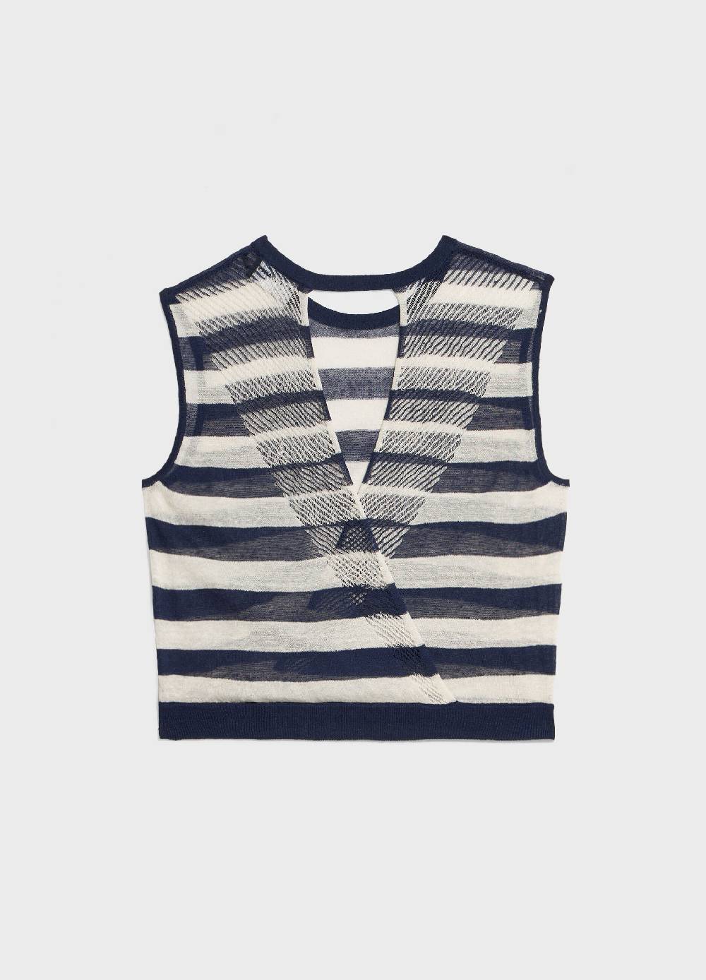 LES COPAINSCanotta tricot in misto lino Shopping Online