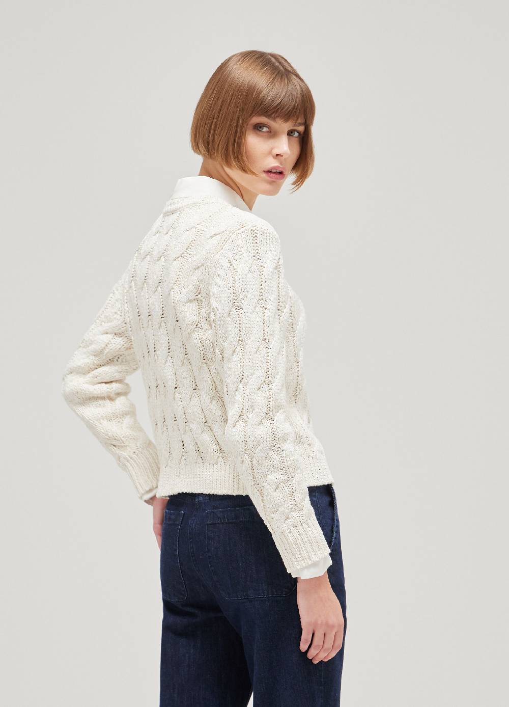 LES COPAINSMaglione tricot a trecce Qualità Garantita