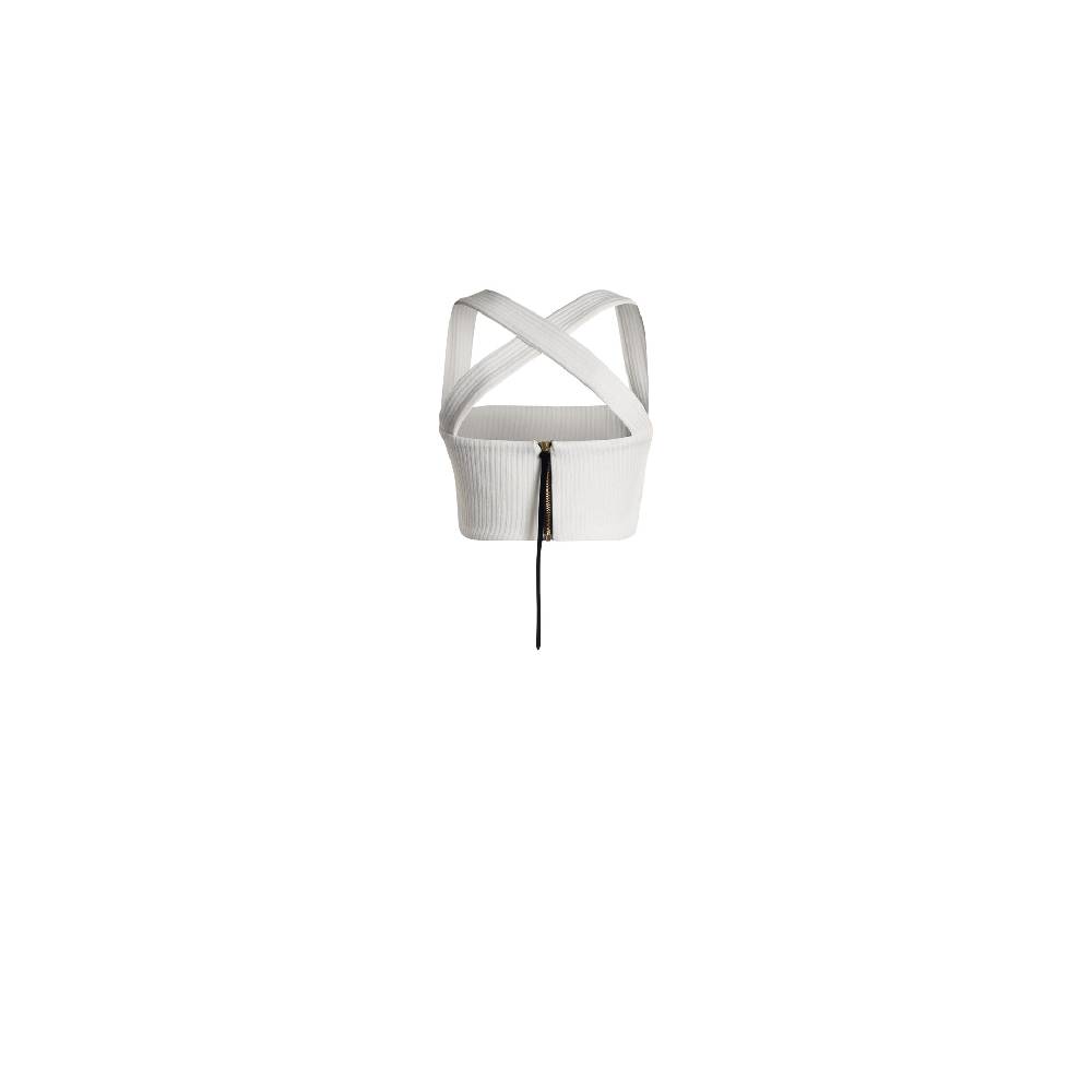 Nineminutes U&O – THE NIKI TOP VISCOSA WHITE Saldi Di Fabbrica