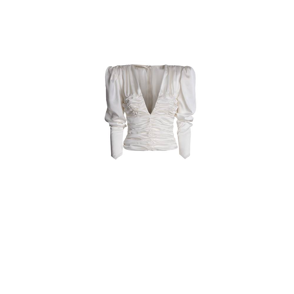 Nineminutes SS22-THE PAOLINA TOP CHAMPAGNE