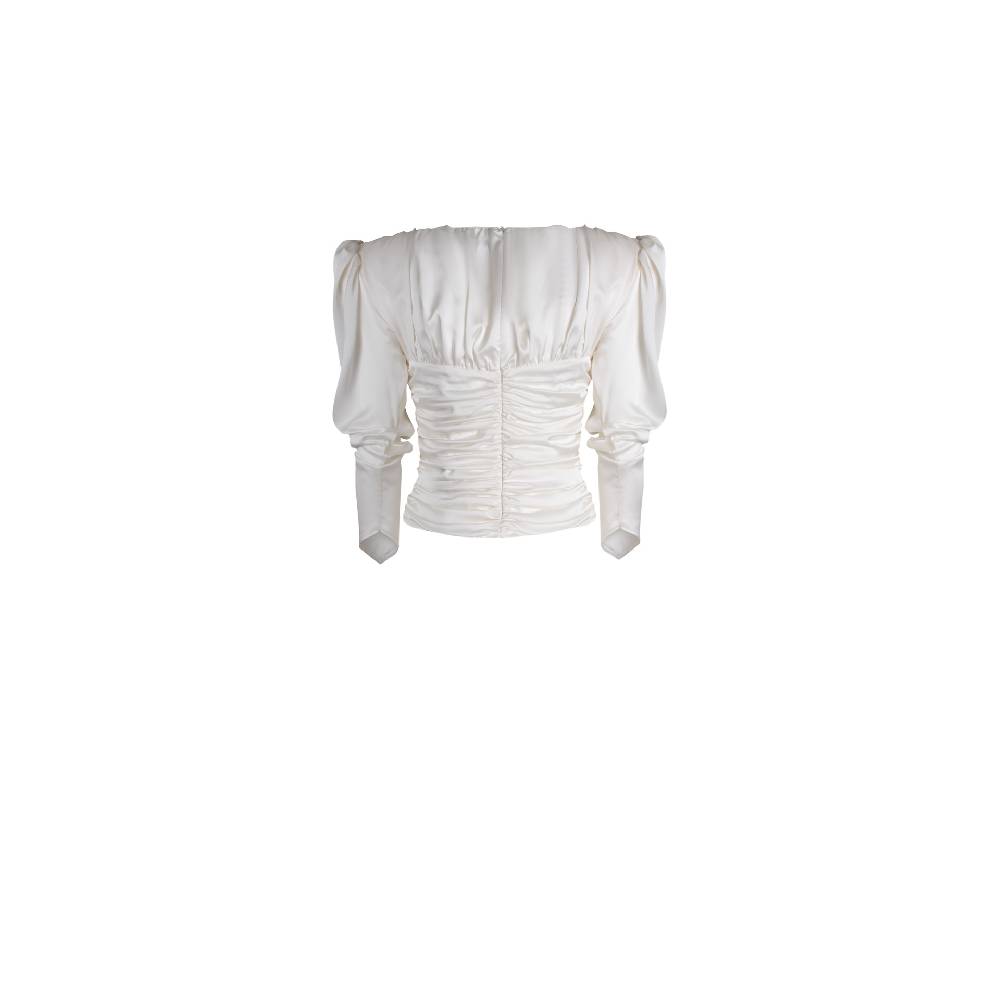 Nineminutes SS22-THE PAOLINA TOP CHAMPAGNE Pezzi Unici