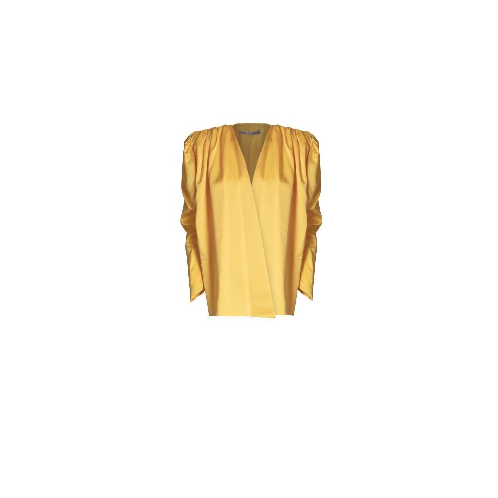 Nineminutes LUNAIRE – THE MARGOT TOP DOUBLE MANGO Saldi Di Fabbrica