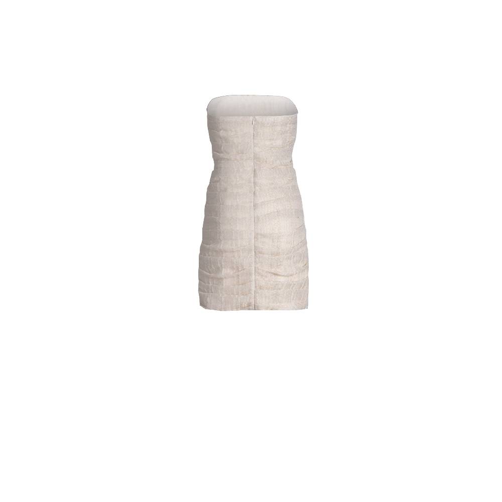 Nineminutes REVERSIBLE – THE LUCY DRESS GOLD LINEN Vendita Calda