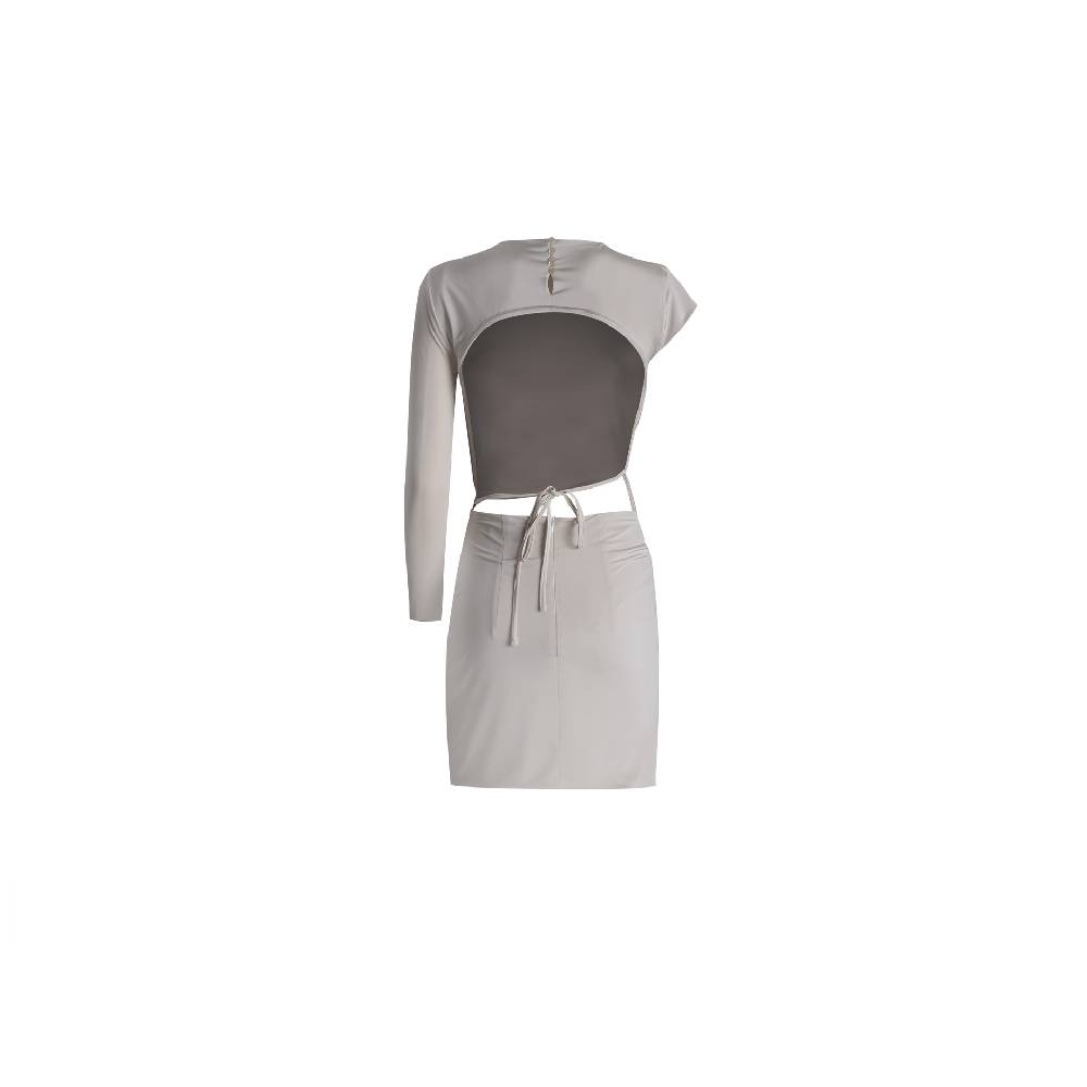 Nineminutes REVERSIBLE – THE BIBI DRESS LYCRA SAND Vendita