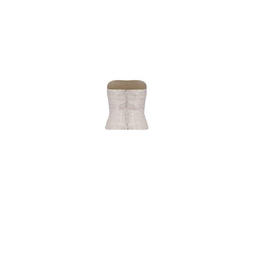 Nineminutes REVERSIBLE – THE LUCY TOP GOLD LINEN Pezzi Unici