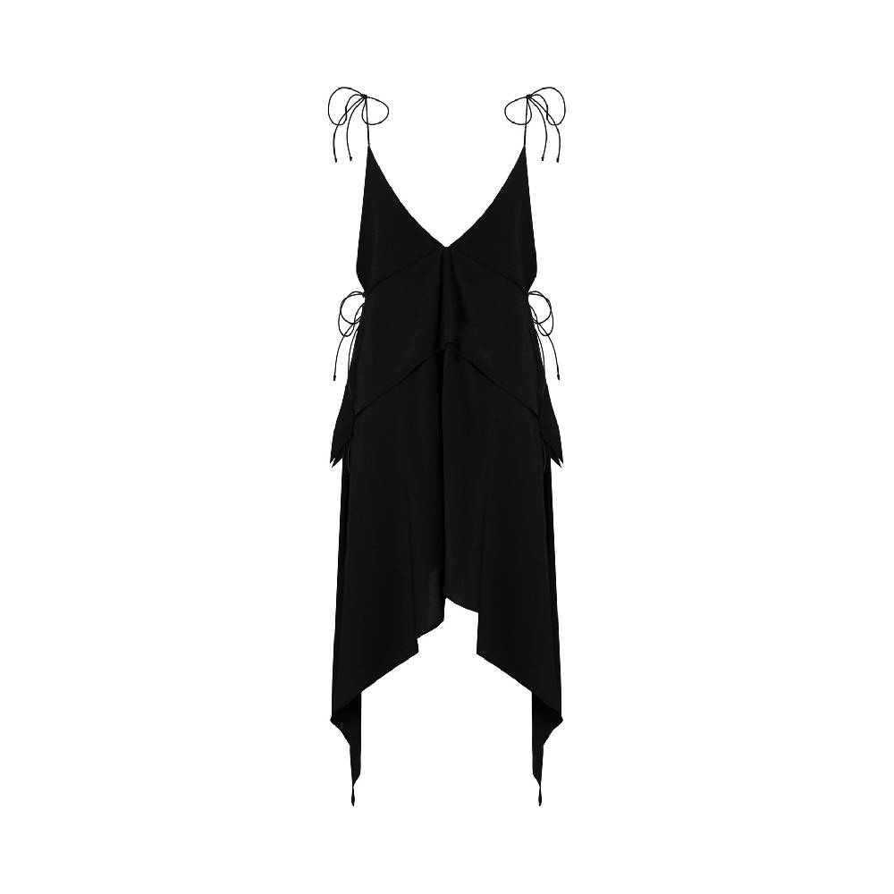 Nineminutes REVERSIBLE – THE PALOMA DRESS CREPE NERO Negozi Online