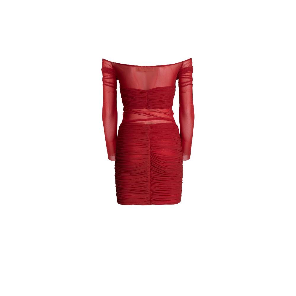 Nineminutes REVERSIBLE – THE BARDOT DRESS MESH ORANGE Outlet