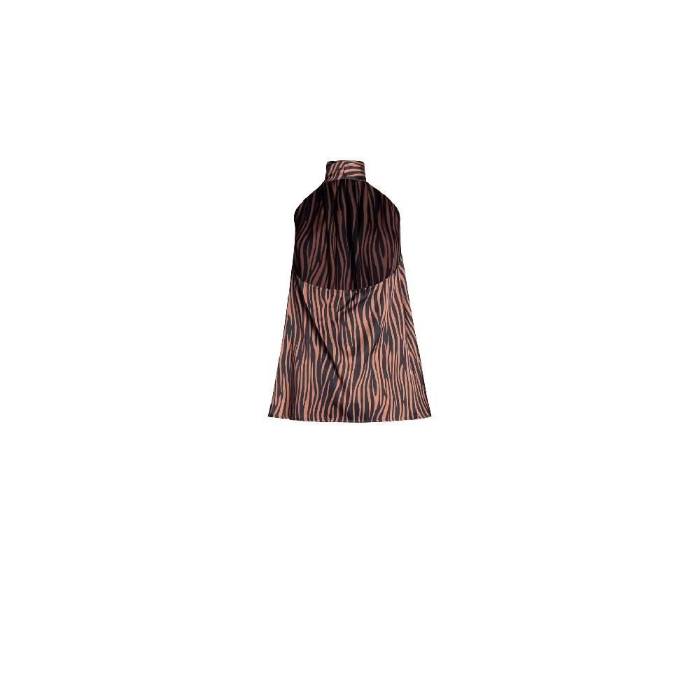Nineminutes FW22.23 -THE ELVIRA TOP TIGER Vendita Calda