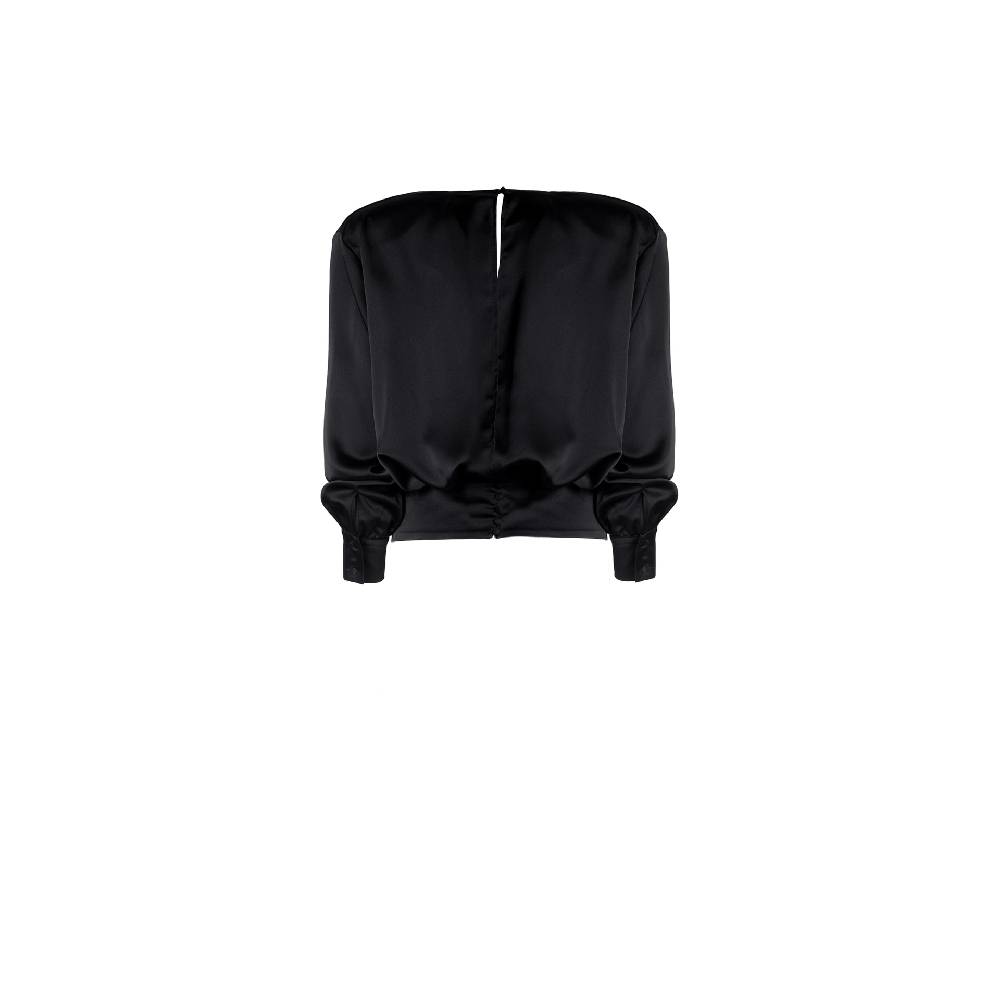Nineminutes FW22.23 -THE GINA TOP BLACK Acquista Ora