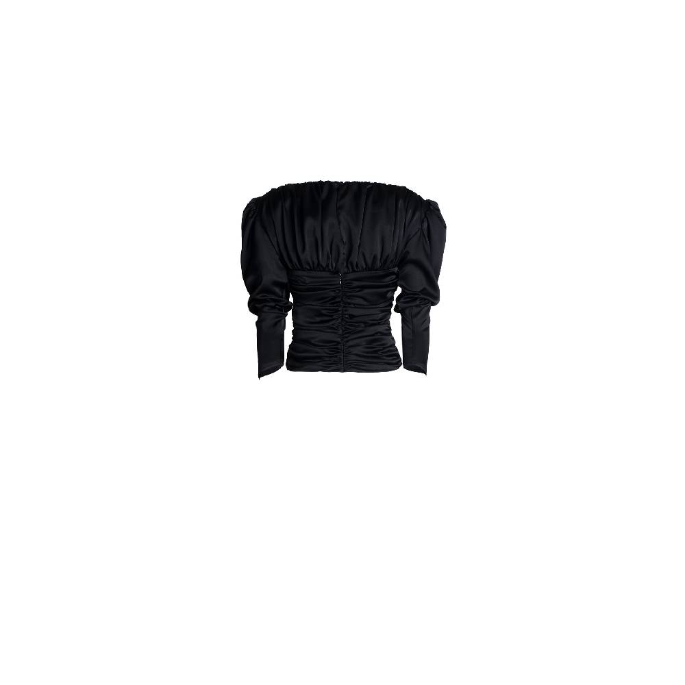 Nineminutes FW22.23 – THE PAOLINA TOP BLACK Prezzo Ridotto