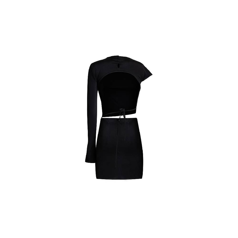 Nineminutes REVERSIBLE – THE BIBI DRESS LYCRA BLACK Hotsell