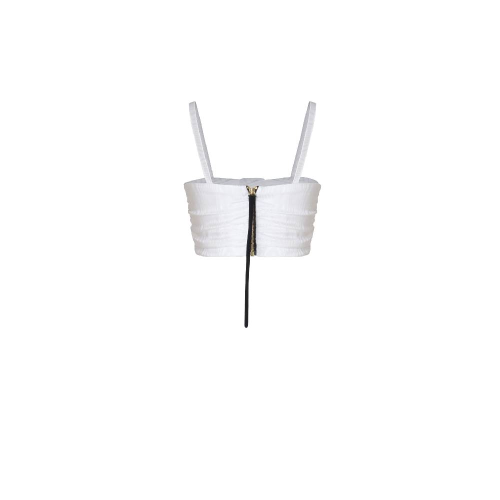Nineminutes IMNOTPERFECT – THE BRA SILK WHITE MOIRÉ Offerte speciali