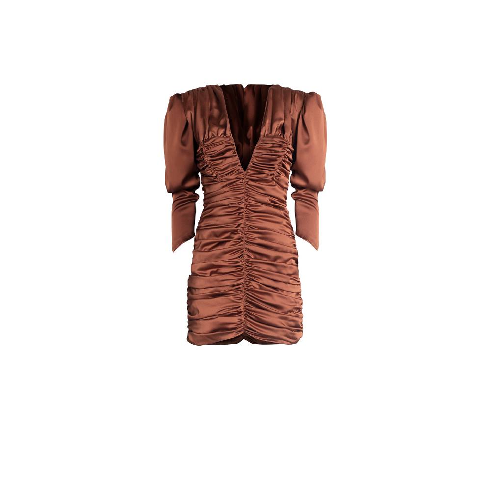 Nineminutes IMNOTPERFECT – THE PAOLINA DRESS BRONZE 50% di sconto con spedizione gratuita