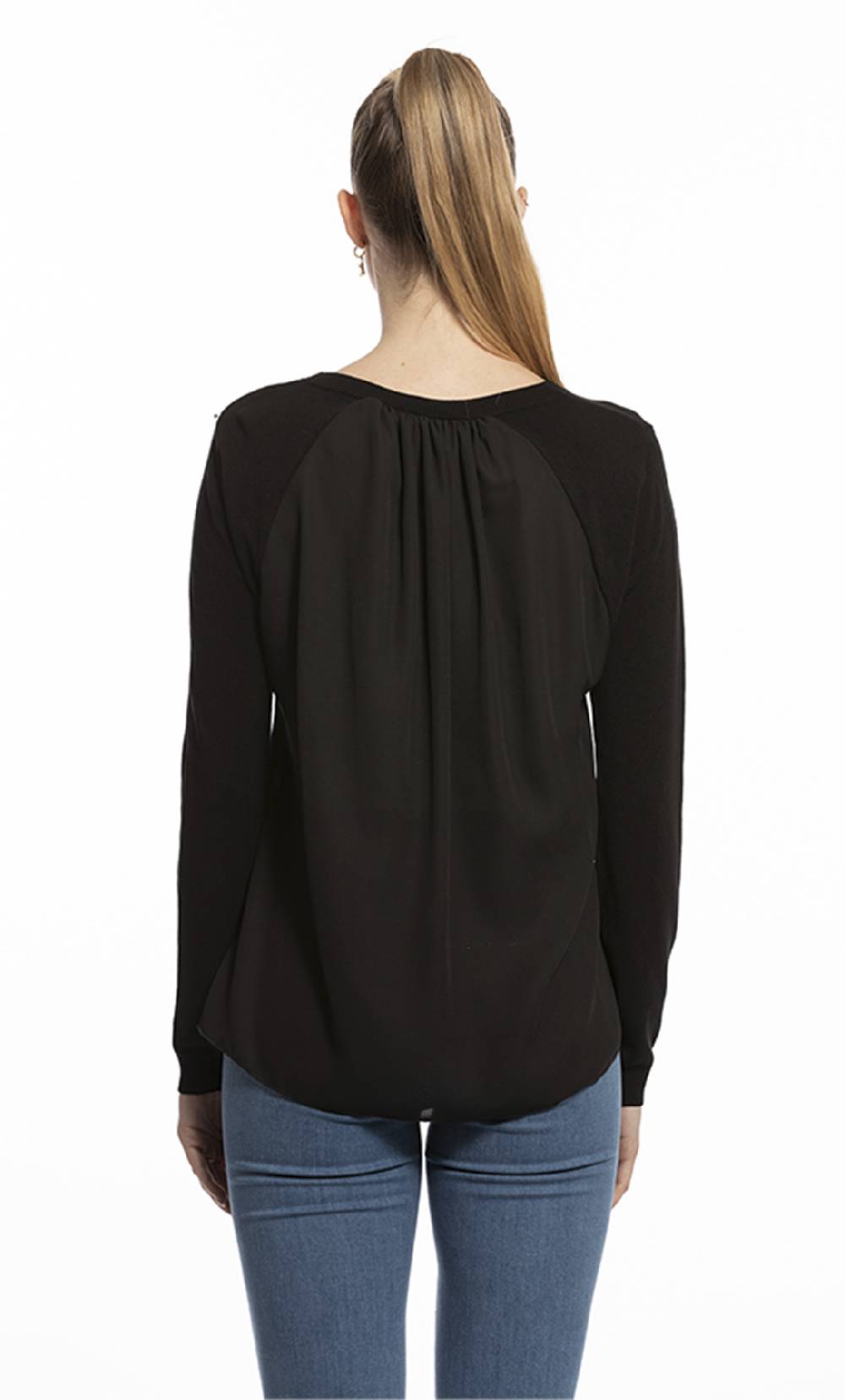 Koralline MAGLIA CON GEORGETTE DIETRO In Vendita