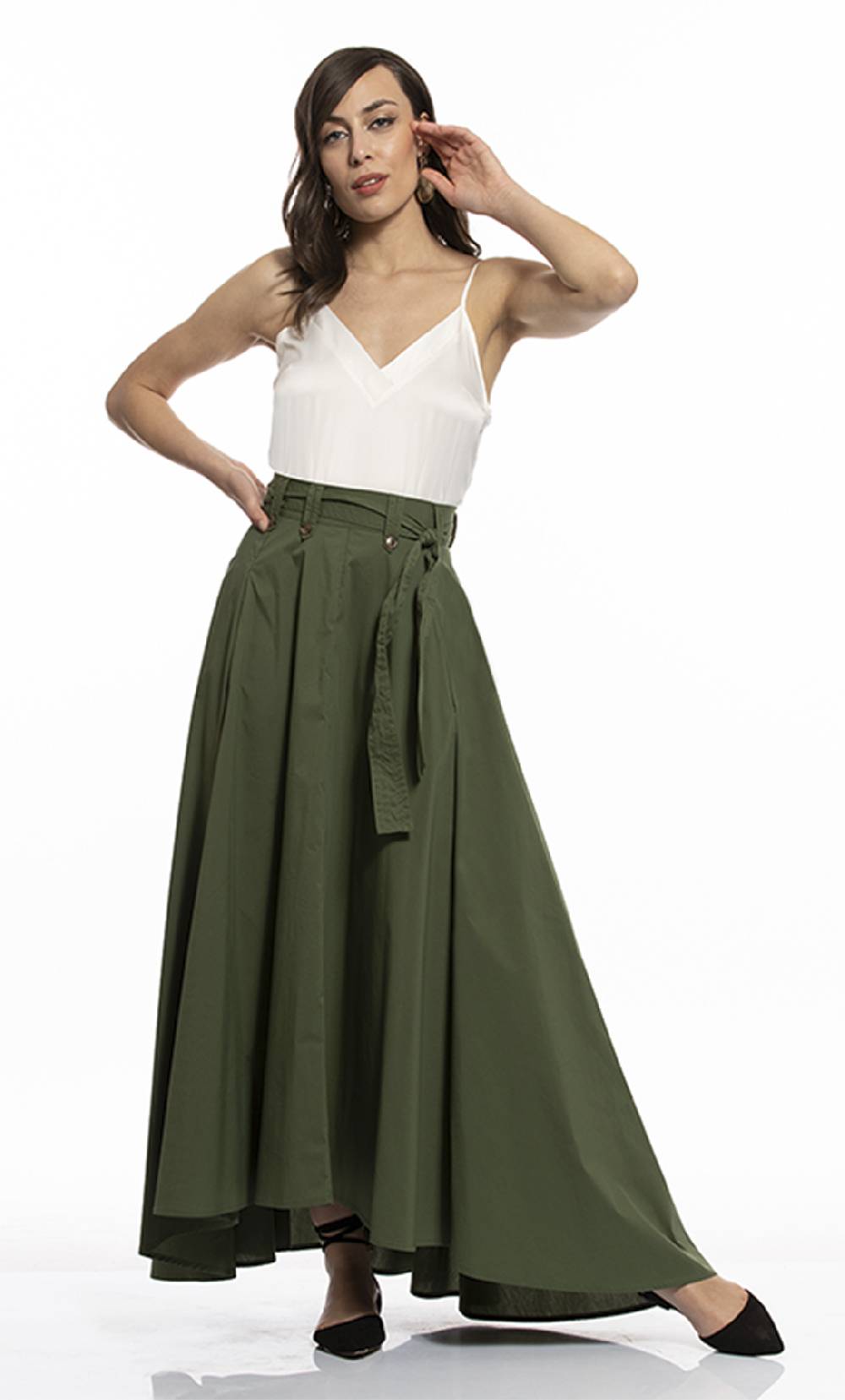 Koralline TOP IN RASO SCOLLO V Pezzi Unici