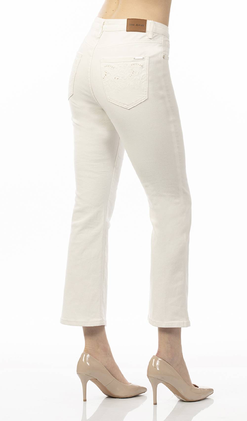 Koralline JEANS IN DENIM COLORATO Qualità