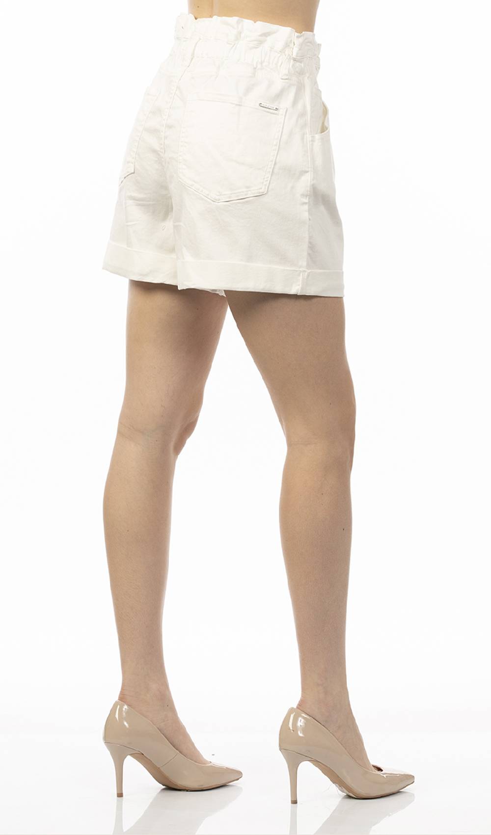 Koralline SHORTS IN DENIM COLORATO Spedizione Gratuita