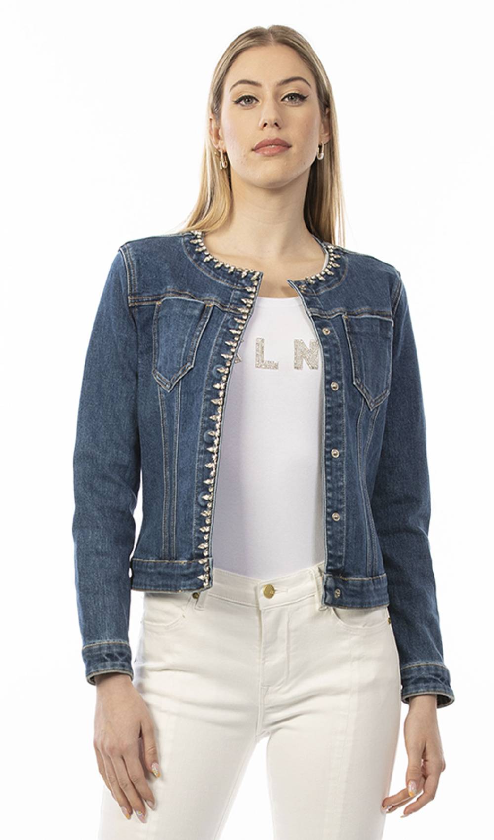 Koralline GIACCHINO IN DENIM CON PIETRE Pezzi Unici