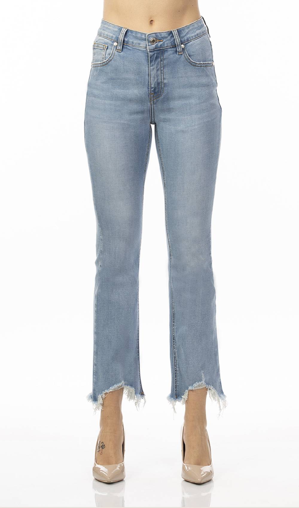 Koralline JEANS CON ORLO CONSUMATO Outlet