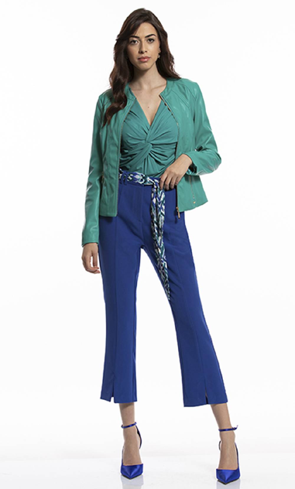 Koralline PANTALONE CON FUSCIACCA IN TESSUTO STAMPATO Saldi
