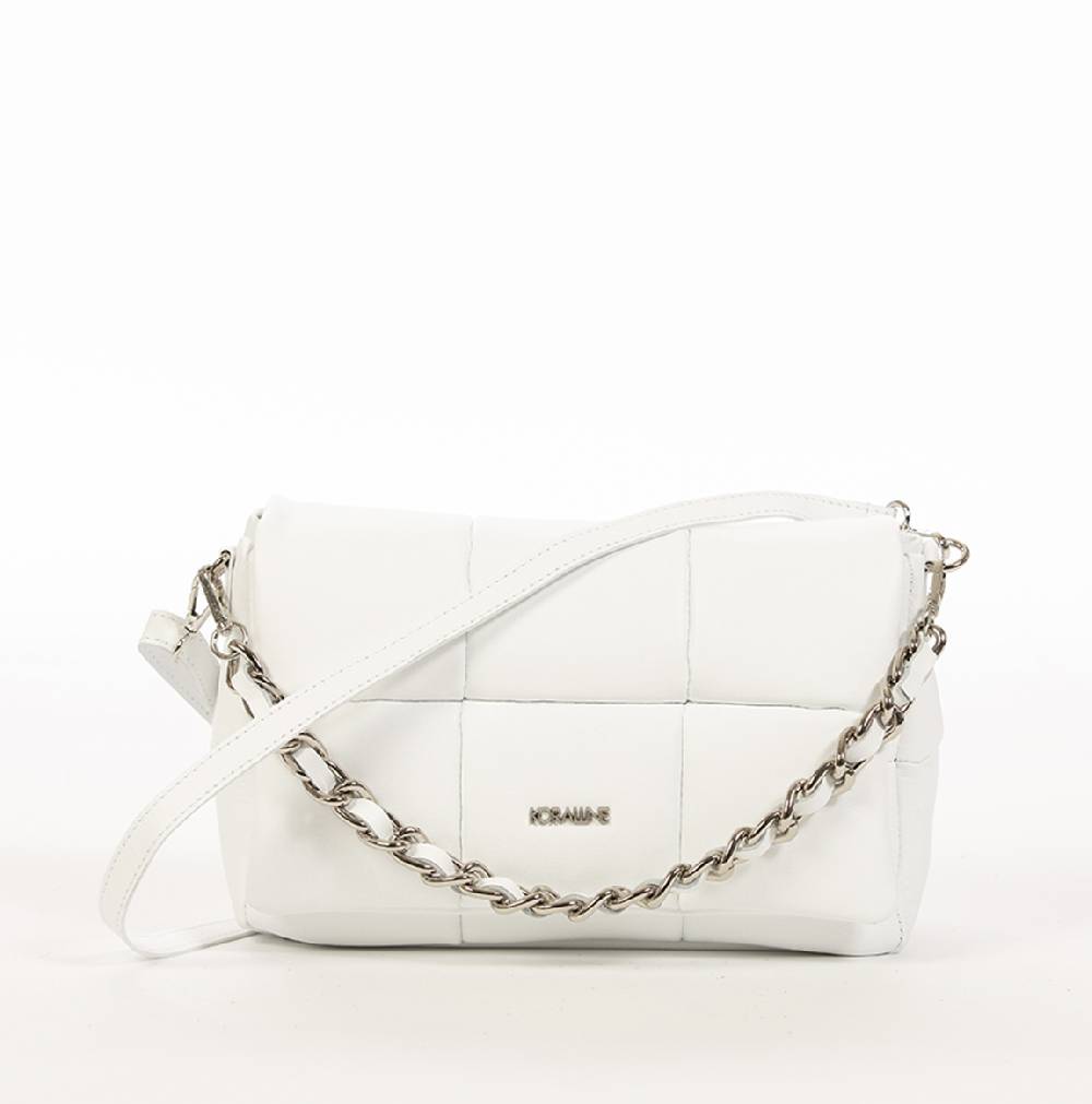 Koralline POCHETTE IN PELLE TRAPUNTATA CON CATENA Italy